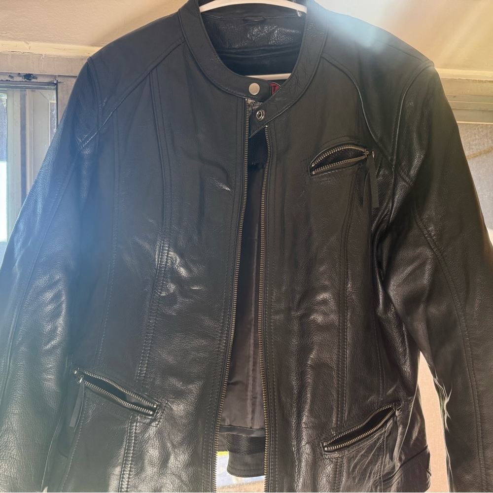 Women's Black Leather Jacket
